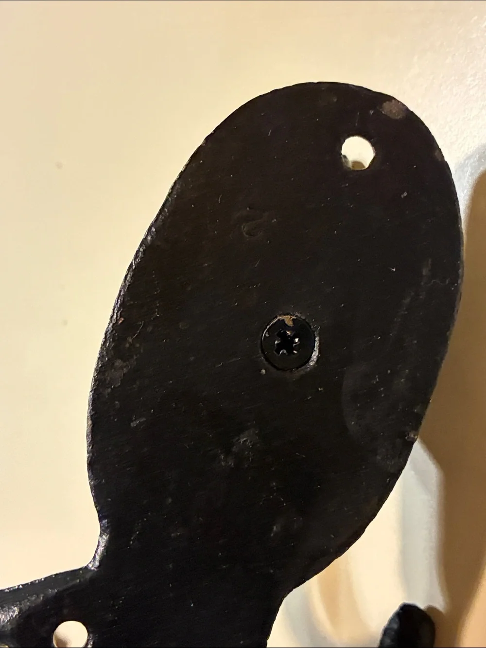 Cast Iron Horse Wall Hook Black Vintage